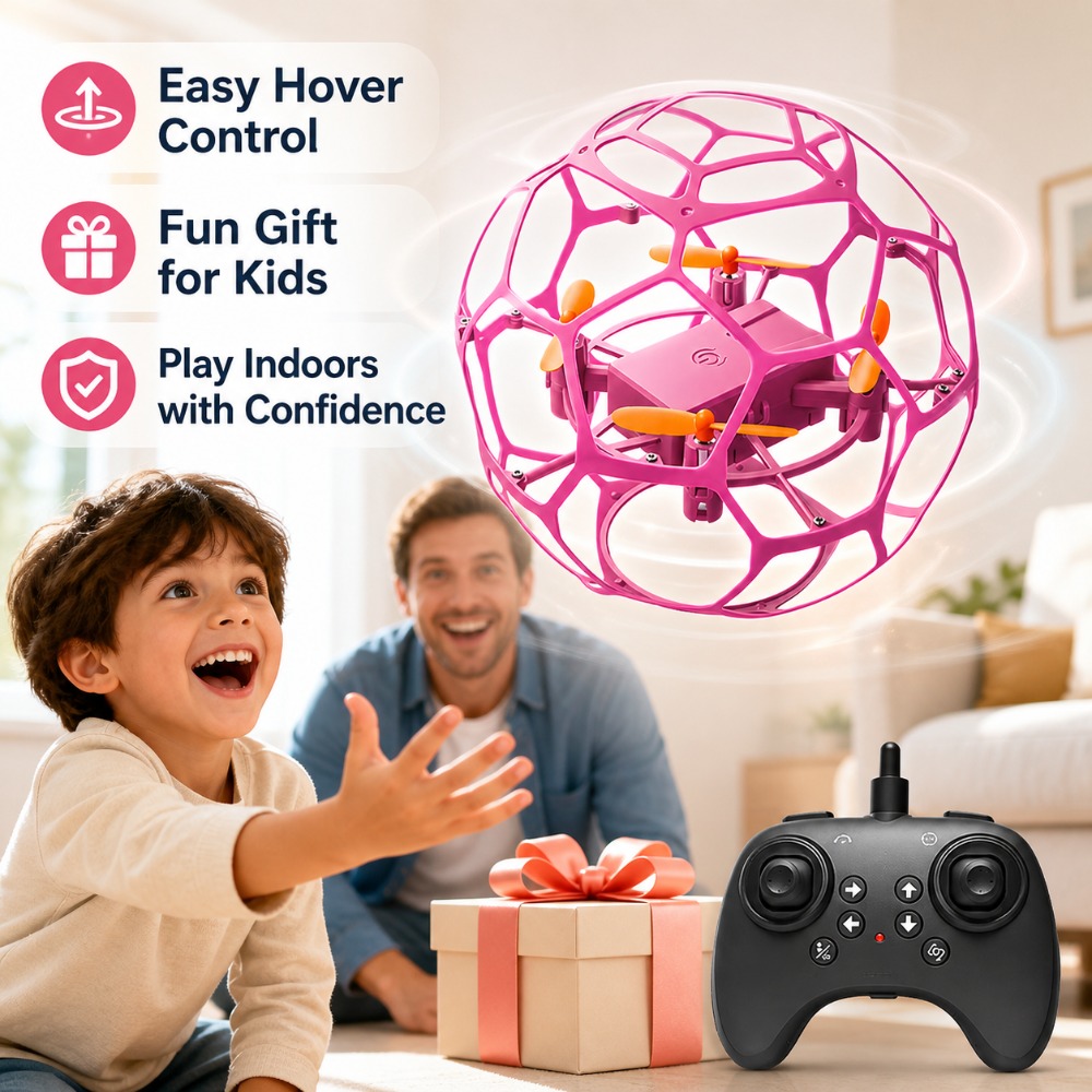 Kids Toys Under £5 - Радиоуправляемый квадрокоптер в форме футбольного мяча