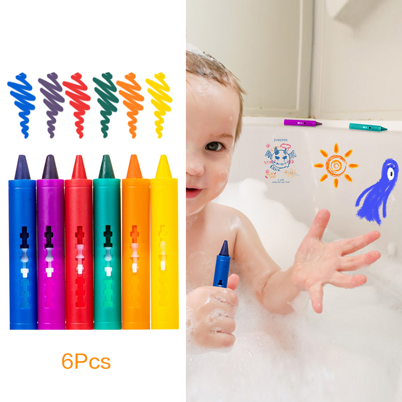 Kids Toys Drawing Easy - 6 шт. моющиеся карандаши для ванны