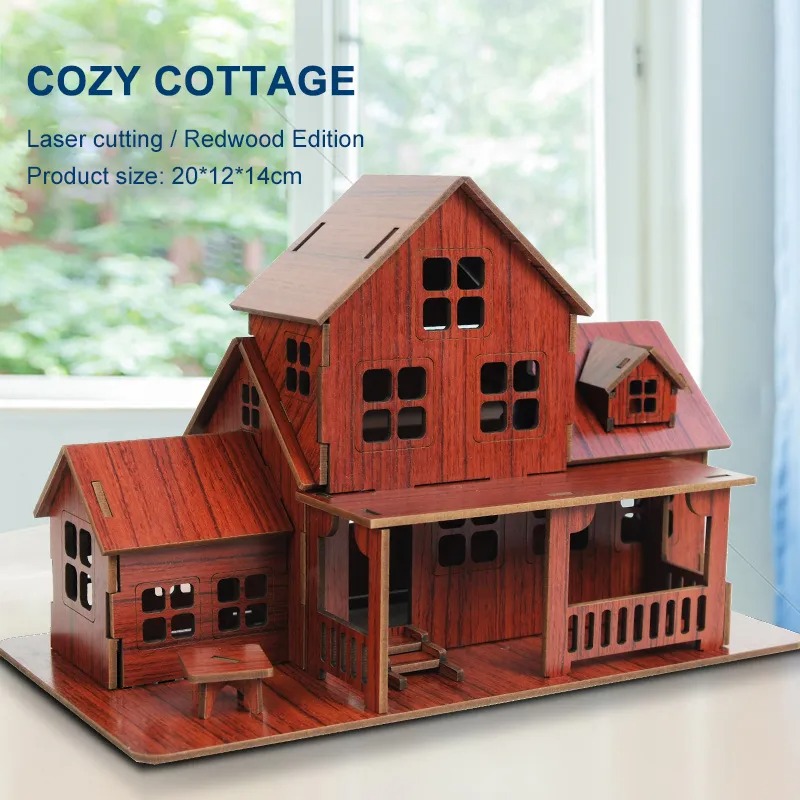 Wooden Puzzle Kids - 3D деревянный конструктор-головоломка GamesCozy Cottage: Механический