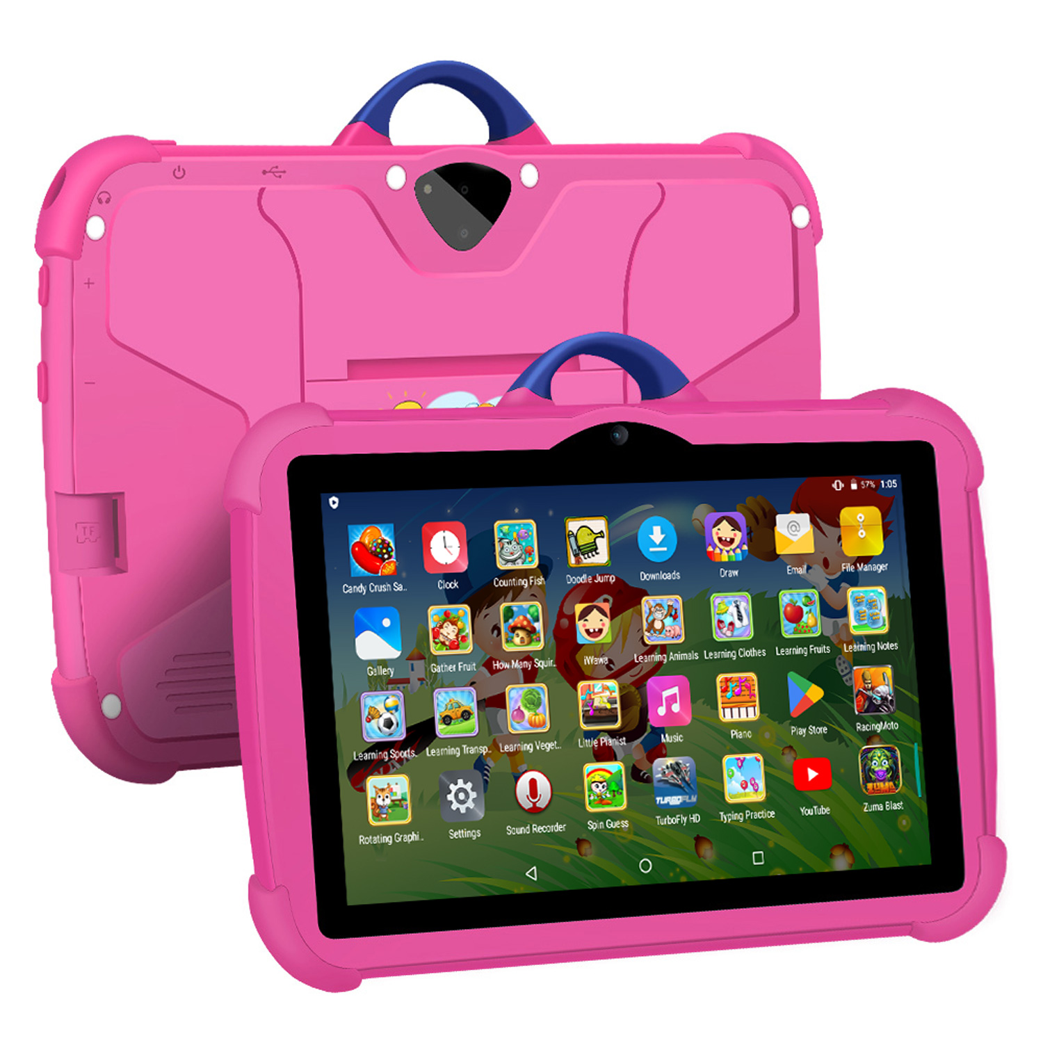 Learning Tablet Kids - Новый детский планшет с мультяшным узором,