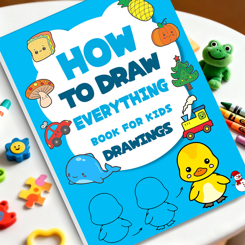 Kids Toys Drawing Easy - Книга для пошагового обучения рисованию для