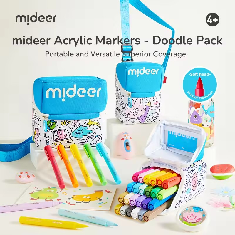 Kids Toys Drawing Easy - Набор акриловых маркеров Mideer для граффити,