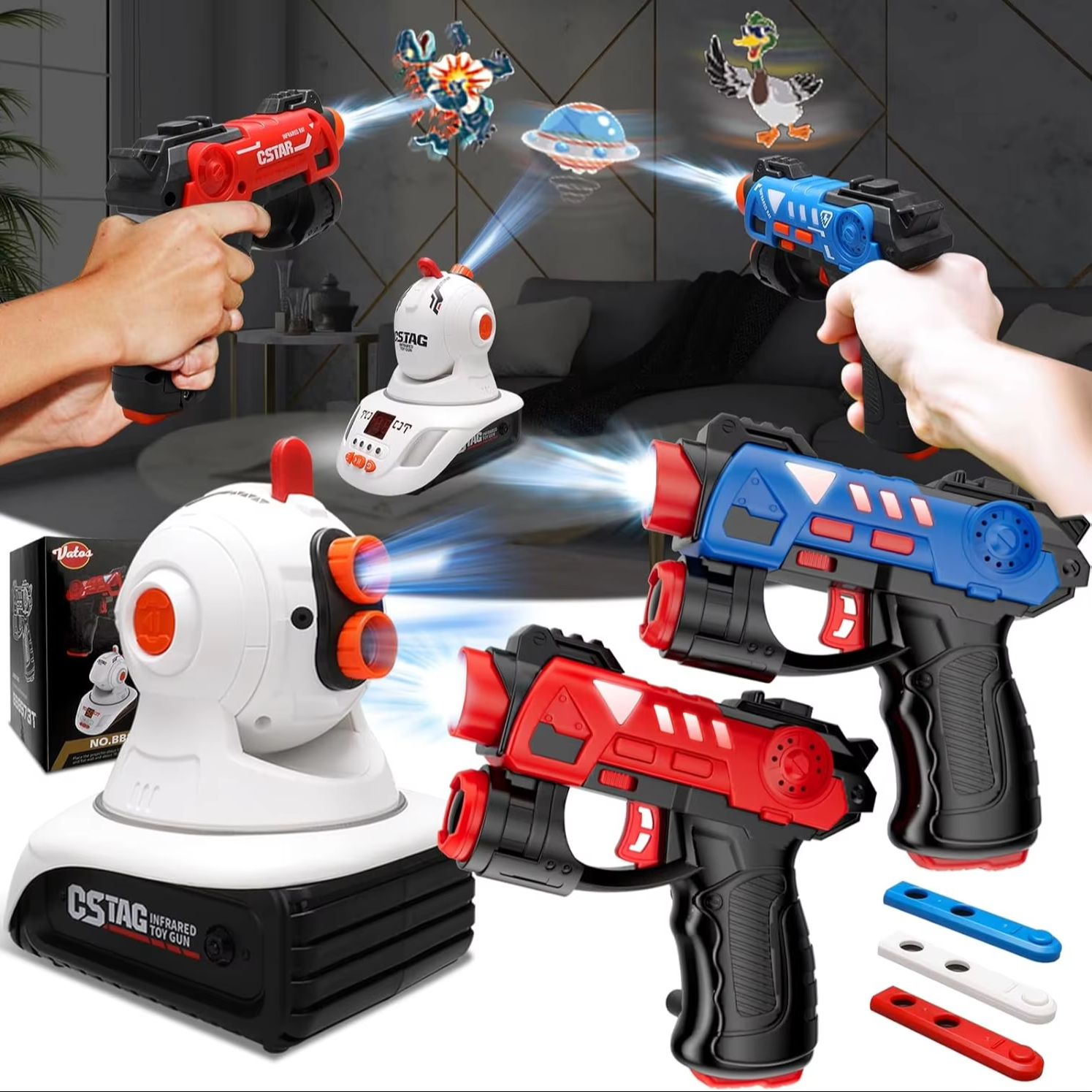 VATOS Инфракрасный лазерный те – обзор и цена Laser Tag Set Kids