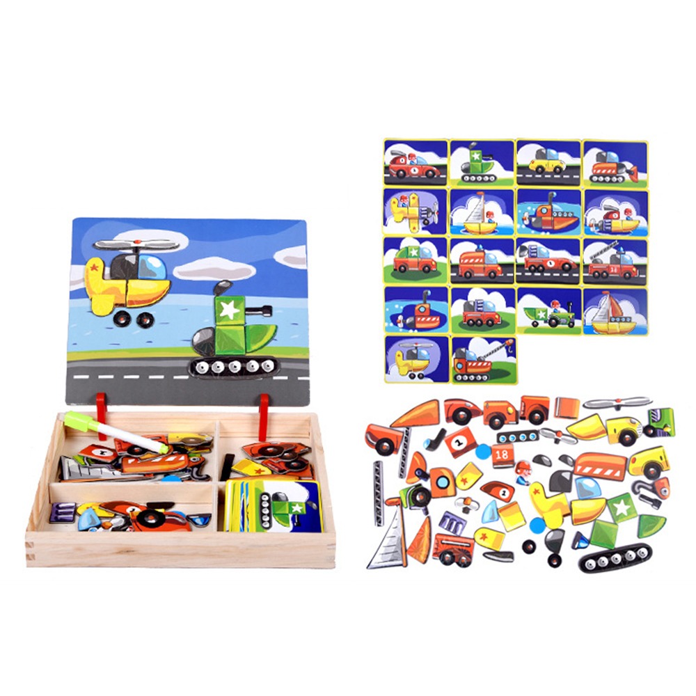 Деревянные магнитные 3D-пазлы  – обзор и цена Kids Toys Drawing Easy