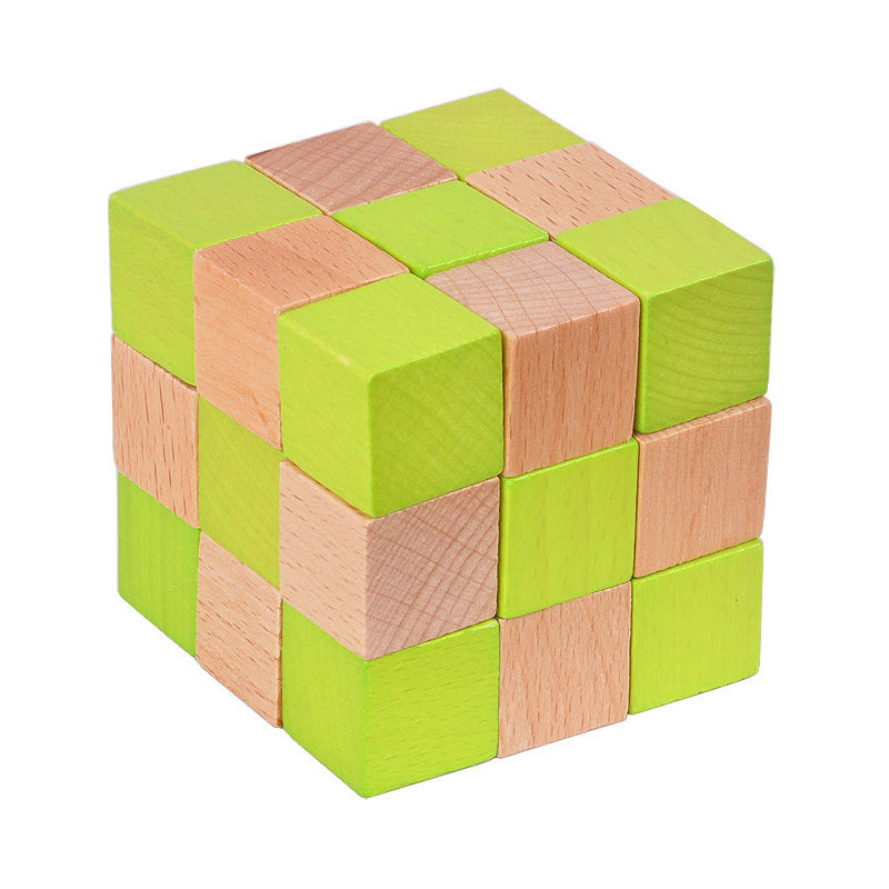 Деревянный кубик змеи, головол – обзор и цена Wooden Puzzle Kids