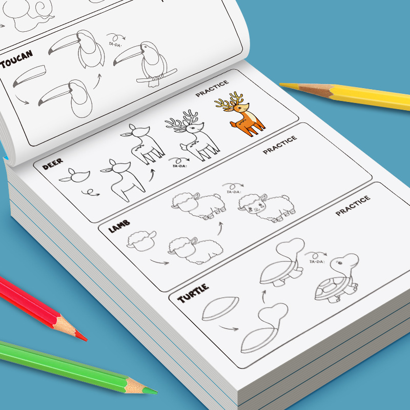 Книга для пошагового обучения  – обзор и цена Kids Toys Drawing Easy