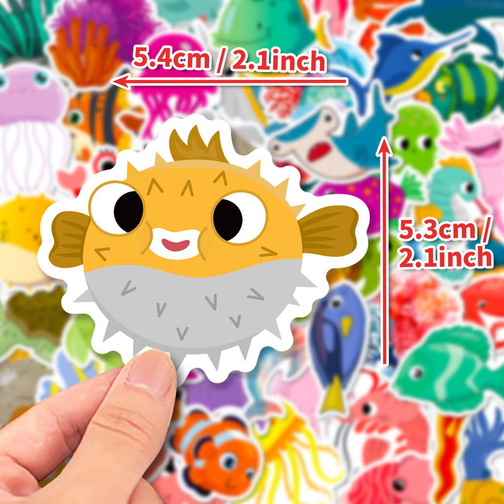 50 наклеек с морскими обитател – обзор и цена Kids Toys Store