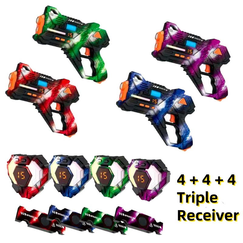 CSTAG 4x4x4 лазерные пистолеты – обзор и цена Laser Tag Set Kids